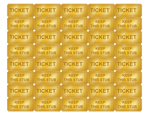 free blank printable tickets sheets
